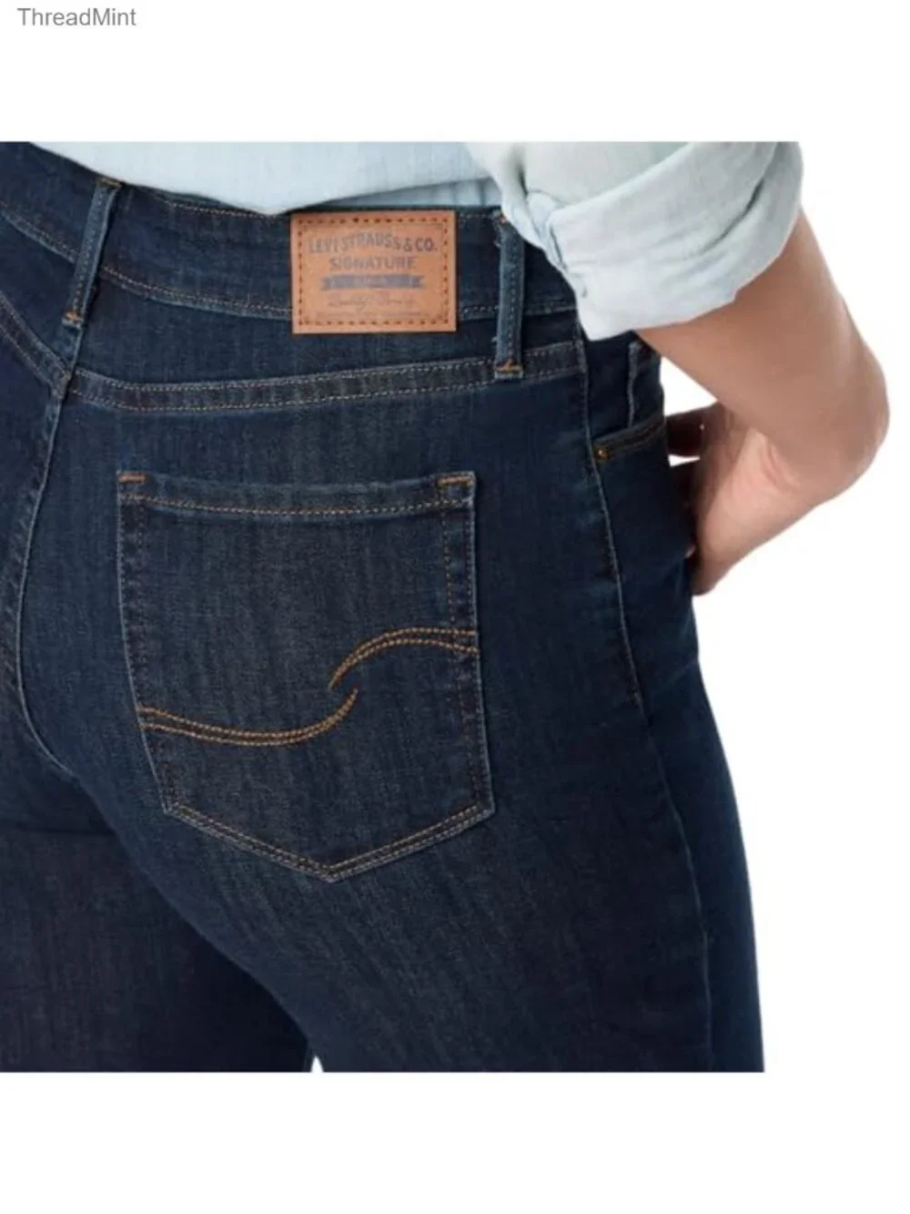 Levi's Mid-Rise Bermuda Shorts Stretch Denim 9